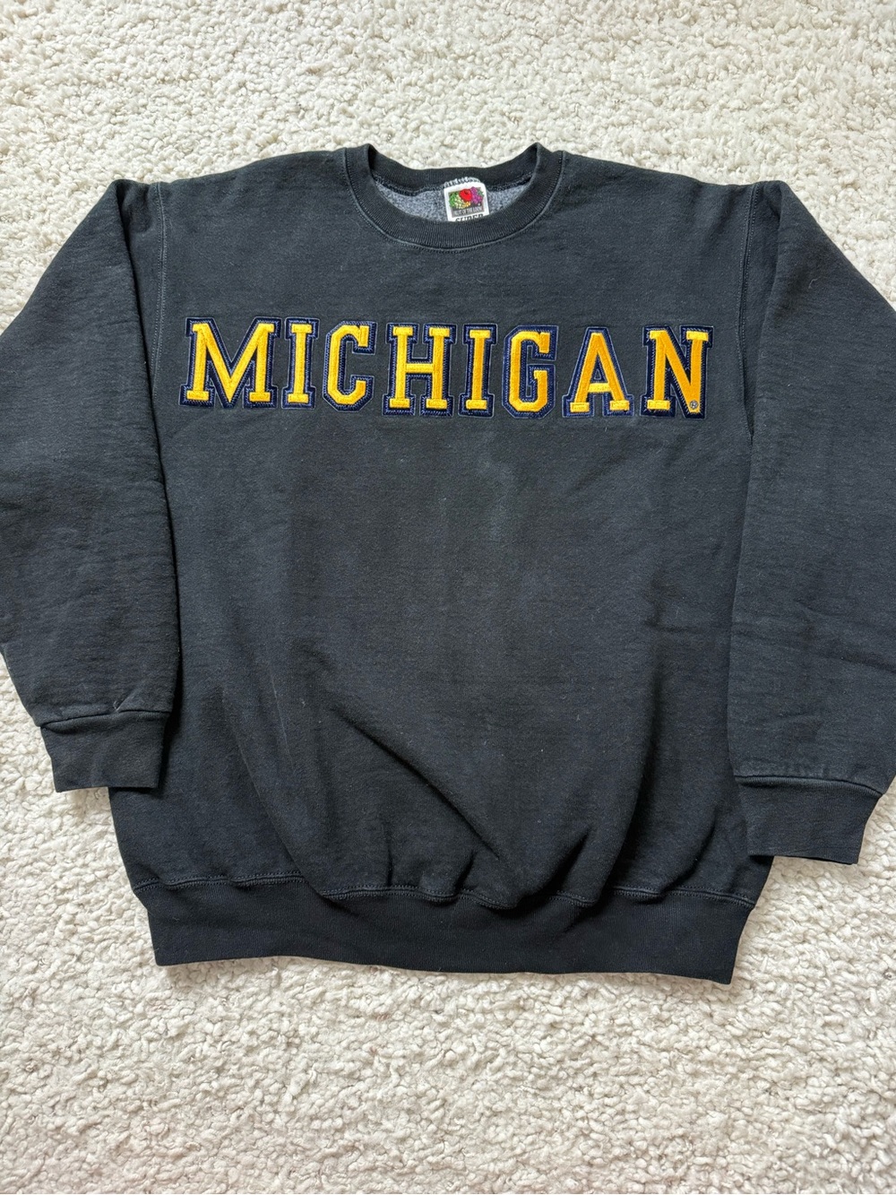 Vintage Black University of Michigan Crewneck